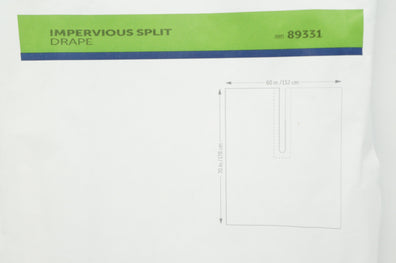 Halyard 89331 Impervious Split Drape 70inch x 60inch